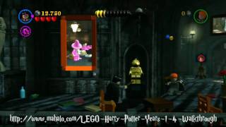 LEGO Harry Potter Walkthrough  Year One Hogwart Studies Part 1 Part 4 [upl. by Ynna]