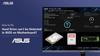 How to Fix Hard Drive cant be Detected in BIOS on Motherboard  ASUS SUPPORT [upl. by Peoples]