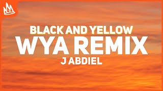 J Abdiel iZaak – WYA REMIX BLACK AND YELLOW Letra ft Anuel AA Blessd Pirlo [upl. by Ajin]