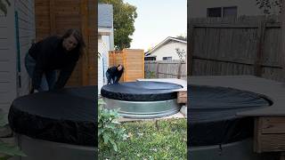 How I WINTERIZE Our Stock Tank Pool ❄️ [upl. by Yrroc]