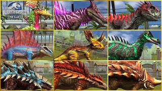 ALL SUPER HYBRID HYBRID amp VIP DINOSAURS  Jurassic World The Game Scorpius Rex Chromaspinus [upl. by Langham57]