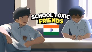 My School Life Friends  Class Bully  hindi storytime animation [upl. by Lindi986]