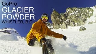 Snowboarding Powder on Blackcomb Glacier  GoPro Snowboarding [upl. by Eihctir159]