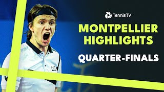 Rune Bublik AugerAliassime Coric amp More Feature  Montpellier 2024 QuarterFinal Highlights [upl. by Avi16]