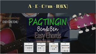 Pagtingin  BenampBen  Easy Guitar Chords [upl. by Llebasi]