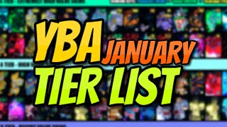 YBA NEW OFFICIAL YBA JANUARY SKIN TRADING TIER LIST JANUARY 25 2024 [upl. by Aborn]