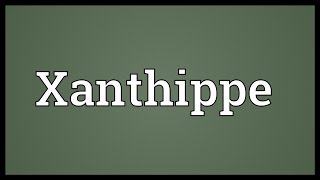 Xanthippe Meaning [upl. by Assetan879]