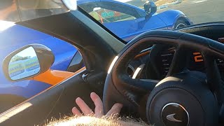 Corvette C8 near miss with McLaren 720s [upl. by Johen]