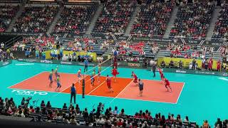 🇺🇸アメリカvs🇸🇮スロベニア 4set FIVBパリ五輪予選 バレーボール2023 龍神NIPPON [upl. by Mcgannon43]