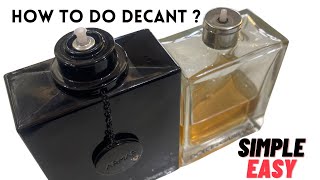 How to do decant typical perfume bottle in simple and easy way  what is decant [upl. by Travus]