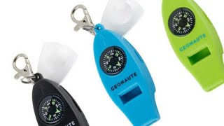 Decathlon Geonaute compass thermometer and magnifying glass  quick review [upl. by Yecal]