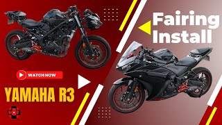 How to Install Yamaha R3 Fairings  Fairing Installation [upl. by Ahsekat]