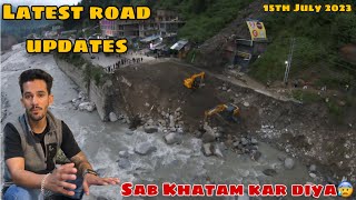 KulluManali Latest Road Updates  Manali Visuals through drone [upl. by Lemhaj]