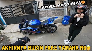 JEMPUT MELY PAKE YAMAHA R6‼️MOTOR PALING BANYAK KENANGAN♥️ [upl. by Tnecnev]