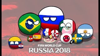 World Cup Russia 2018 in countryballs 2 the Knockout rounds [upl. by Larimore]