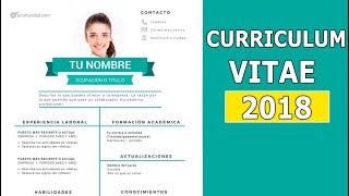 Como hacer un curriculum vitae en 5 minutos Hoja de Vida 2019 [upl. by Asnarepse]