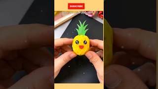 cute pineapple for foam net foam apple apple making ideas foam net craft ideas diy youtubeshort [upl. by Nelsen]