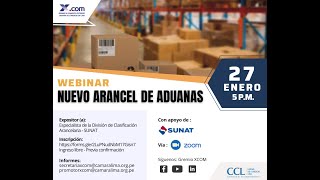 WEBINAR Nuevo Arancel de Aduanas 2022 [upl. by Aronoh]