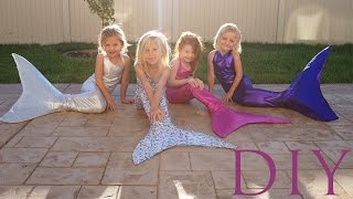 DIY HOW TO MAKE A SWIMMABLE MERMAID TAIL FOR UNDER 25 [upl. by Ades]