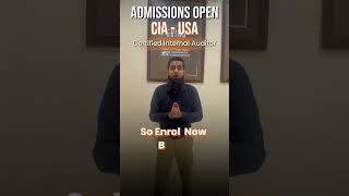 Admissions open for CIA program under the guidance of Sir Moghirah Farooqui [upl. by Tybie]