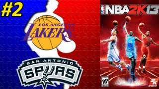 NBA 2K13 2  San Antonio Spurs  Los Angeles Lakers  Montes Daimiel y Slobulus En español [upl. by Cline]