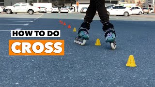 How to do Criss Cross  Slalom Skating  Tutorial [upl. by Icat270]