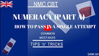 PASS CBT NUMERACY IN A SINGLE ATTEMPT COMMON MISTAKES TIPs [upl. by Elletse]