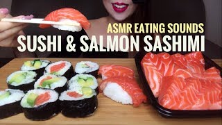 ASMR Homemade SUSHI  Sushi Assembling  Eating Sounds No Talking [upl. by Keiko]