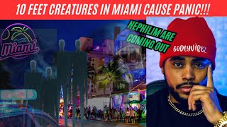 10 feet CREATURES in Miami cause Panic Airport shuts DOWN [upl. by Aehsan]