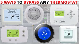 HVAC 5 Ways To BypassJump Out Any Thermostat How To Bypass A Thermostat Jump Out Thermostat [upl. by Enomsed]