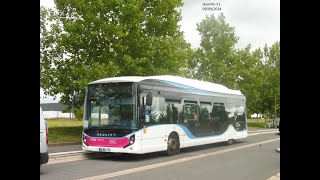 SITAC Bus A bord du Heuliez GX337E n° 334 Navette Foire [upl. by Morty]