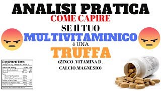 COME CAPIRE SE IL TUO MULTIVITAMINICO È UNA TRUFFA  con ESEMPIO PRATICO [upl. by Apul536]