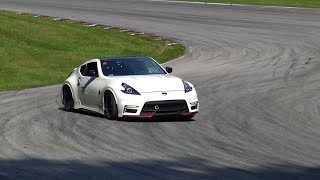 Flatout Track Action amp Pure NA V6 Sound  Nissan 370Z NISMO [upl. by Olzsal]