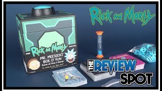 Board Game Spot  Cryptozoic Ent Rick and Morty Mr Meeseeks Box o Fun Game of Dice amp Dares [upl. by Eentirb]