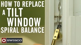 How to Replace a Tilt Window Spiral Balance [upl. by Alyam709]