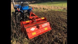 ISEKI 2140 4WD Compact Tractor with KUHN Rotavator 18 HP EXCELLENT CONDITION [upl. by Hamo]