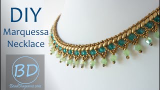 Tutorial  Marquessa Necklace [upl. by Racklin]