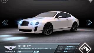 NFS Most Wanted iOS Android ALL CARS [upl. by Eixela]