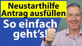 Neustarthilfe einfach erklärt I Steuerberater erklärt den Antrag 🧾 [upl. by Aninep]