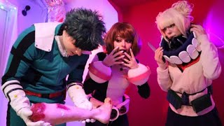 My Escape Room Academia  OchaHimiDeku Cosplay Vlog [upl. by Latreece]