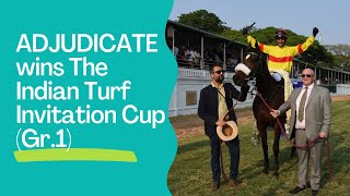 ADJUDICATE wins The Indian Turf Invitation Cup Gr1 2020 [upl. by Sofer]