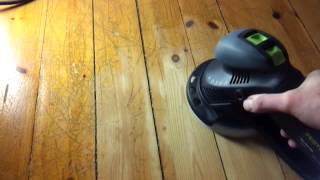 Slipa golv med Festool Rotex RO150 [upl. by Carthy384]