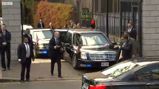 Barack Obamas Limo quotThe Beastquot Gets stuck in Dublin [upl. by Elvie]