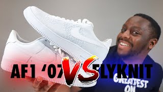 Air Force 1 07 VS AF1 Flyknit 20 MicroSchopes 016 Schopes CW2288 111 AV3042 100 White Platinum [upl. by Eked382]