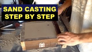 SAND CASTING LESSON FOR BEGINNERS  STEPBYSTEP  A 3rd HAND  MSFN [upl. by Ranie]