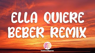 Anuel AA  Ella Quiere Beber Remix LetraLyrics ft Romeo Santos [upl. by Yeruoc]