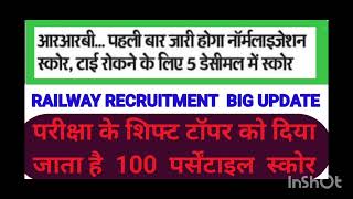 RAILWAY NORMALISATION 2024🐦‍🔥RRB पहली बार जारी होगा नॉर्मलाइजेशन [upl. by Strong]