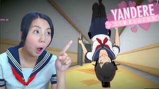 The upside down killer is here Real Yandere plays yandere simulator [upl. by Lesiram]