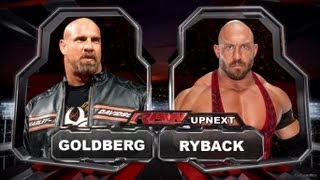 WWE Raw Goldberg Vs Ryback Full Match HD [upl. by Ephrem]