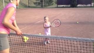 Ksenia Efremova tennis player 3 years old [upl. by Shifra366]